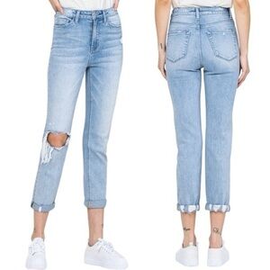 NWT Altar’d State Vervet High Rise Cuffed Straight Leg Jean size 26
